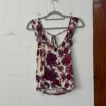Daytrip  Womens Floral Print Tank Top Sleeveless Tied Back Small Boho Photo 2