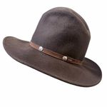 Stetson  Crushable Tahoe 100% Wool Felt Hat Buffalo Dark Brown medium Photo 3