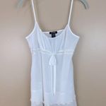 Morgan Taylor Fantasies  White Chiffon Pearl & Sequin Ruffle Nightie Chemise S Photo 0