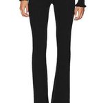 Reformation  Black Ribbed Flared Legging Pants Size M Photo 0