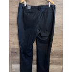 Lands' End  Women's Mid Rise Trouser Leg Pants Gray 16 XL Pinstripe Classic Fit Photo 6