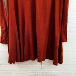 Free People  Beach Orange Long Sleeve V Neck Thermal Size S Photo 3