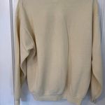 Artisans Cream Embroidered Sun Flip Flop Crewneck Sweatshirt Yellow Size M Photo 2