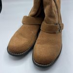 DV Dolce Vita Tan Sabrina Faux Suede Ankle Boots 8.5 Booties Fall Buckle Brown Photo 6