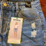 Simple Society  Distressed Bermuda Denim Shorts Size 11/30 Photo 2