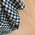 Old Navy  Square Neck Linen Blend Gingham Sleeveless Mini‎ Dress Sz XL Navy Photo 5