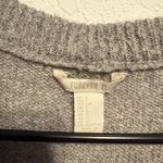 Forever 21  Heather Gray Lace-Up Knit Sweater Women’s Size Small Long Sleeve Soft Photo 2