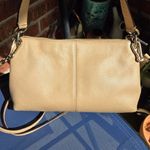 Coach  Charley Embossed Horse and Carriage Pebbled Leather Crossbody TAN Photo 3