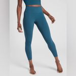 Athleta elation laser cut high rise 7/8 legging dark teal XS lightweight active Photo 1