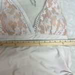 Cream and White One Piece Swimwear with Delicate Lace Size 1X Photo 3