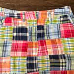 Vintage L.L. Bean Favorite Fit Madras Plaid Patchwork Straight Skirt Size 4 Pink Photo 1