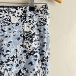 Sfizio Blue Floral Jacquard Crop Slim Pants Made in Italy, Size‎ Small Photo 3