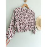 Reformation | Saskia Top Cardigan Blouse in Amber Rose | ***ESTIMATED*** Sz S Photo 7