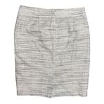 Ann Taylor Women’s Beige Gray Tweed Back Zip Fully Lined MIDI Skirt Size 8 Photo 2