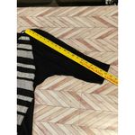 Dana Buchman Womens Black Striped V Neck 3/4 Sleeve Top Shirt Large Blouse Work Photo 3