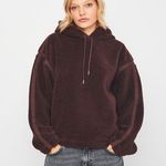 Adidas Women's Originals Premium Essentials Hoodie Dark Brown Pullover Sz Sm NWT Photo 0