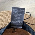 Vince Camuto Straw Fedora Hat Leopard Print Band Beach Resort Vacation Glam Chic Photo 8