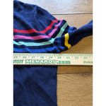 Lands' End  Cardigan‎ Size Small Multicolor Colorblock Stripe Open Top Preppy City Photo 4