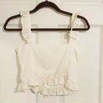 Ivory Cottage Balletcore Summer Ruffle Ribbon Tank Top & Midi Skirt Set Photo 10