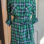 Old Navy Green Plaid Dress Photo 1