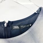 ZARA NWT Mesh Liquid Swirl Y2K Mini Dress M Photo 4