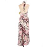 Aakaa Floral Halter Maxi  Dress Size L NWT Reg $55
100% Rayon Photo 2