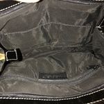 BERGE BLACK PATENT LEATHER QUILTED BAG WITH GOLD TONE CHAIN STRAPS Photo 10