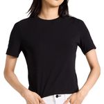 Proenza Schouler  WHITE LABEL KEYHOLE T-SHIRT BLACK SIZE SMALL Photo 0