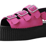 NWOB T.U.K. Magenta Faux Suede 3 Photo 0