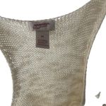 Arizona Jeans Women's Size Medium Cream Open Knit Coastal Top Photo 7