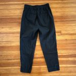 Quince  Drapey Twill Tapered Trouser in True Black Size 4 NWOT Photo 3