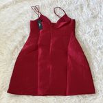 Lulus Women’s Glamourous Life Wine Red Sleeveless Mini Dress size Small Photo 8