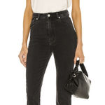 ROLLA'S Dusters Slim Straight Jeans in Comfort‎ Shadow Size 28 Black Photo 0