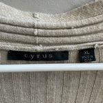 Cyrus  Women's Beige Ribbed Cardigan Photo 1