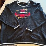 Torrid black and plaid graphic sweater size 5 Photo 0