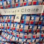 Violet+Claire Women's  Multicolor Diamond Patterned Top Photo 12