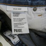 Paige The Kylie Crop Jeans Designer Skinny Jeans Mid Rise Dark Wash Size 25 Photo 5