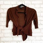 it's our time It’s Our Time Cropped Waterfall Brown Cardigan Photo 1
