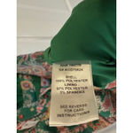 VICI Halter Dress Paisley Print Sleeveless Casual Mini Dress Green Large Photo 3