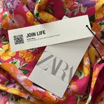 ZARA  Women’s Pink Orange‎ Purple Floral Wrap Skirt Size Small NWT Photo 9