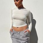 Princess Polly Motel Eichi Silver Mini Skirt S Photo 0