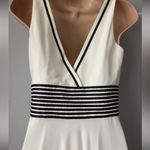 Elegant White and Black Women's Dress Size 10 Photo 6