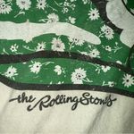 The Rolling Stones  Graphic Tee with Floral Print Green Lips Design Photo 6