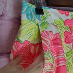 Lilly Pulitzer  PLEATED A LINE COTTON TWILL LINED BRIGHT BOLD FLORAL PREPPY SKIRT Photo 5
