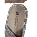 White Mountain  Beachball Gold Metallic Wedge Thong Sandals Rope/Stitch Sz 9 Photo 3