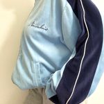 Nawshis Blue Suede Vintage Zip Up Jacket Photo 1