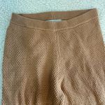 Free People  Beach Hailee Wide Leg Sweater Pants Size XS Tan Cotton Knit Photo 3