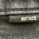 Mother High Waisted Rider Ankle Not Guilty Black jeans, size 32 designer grunge Photo 13