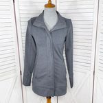Athleta Reflection Full Zip Knit Mid Weight Tunic Jacket Dark Grey XS Photo 1