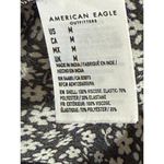American Eagle black white floral print mini dress size Medium Photo 3